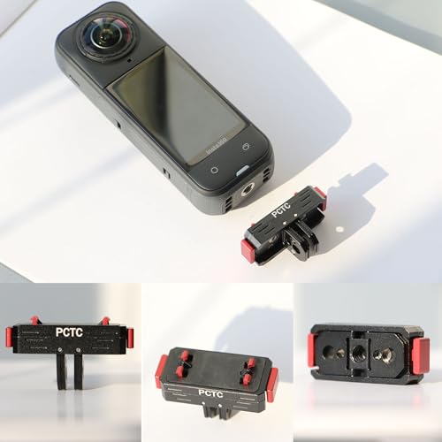 Adaptador magnético PCTC para Insta360 Ace Pro y X5 base de trípode 1/4 de aluminio 6