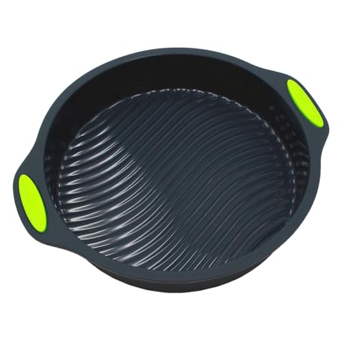 Jennytim Stampi da forno in silicone ad alta temperatura per cuocere burger buns mini burger panini stampi per pane antiaderente (9 rotondi)