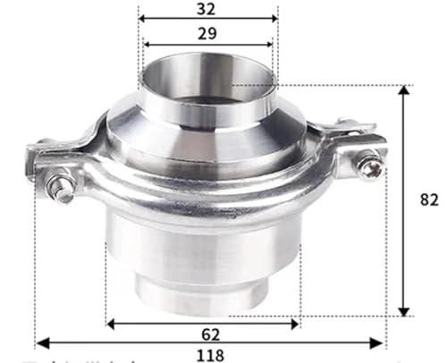 Clapet anti-retour sanitaire à souder 32mm en acier inoxydable
