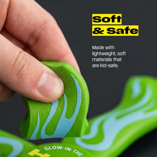 Boomerang para Niños y Adultos - Regalo para Niños 8-12 - Brilla en la Oscuridad (Verde) miniatura 6