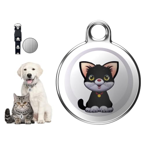 Vmxlso Mini GPS Cat Tracker/Dog Tracker, Cat Tracker GPS Collar for Small Cats, Real-Time Location Pet Tracker for Cats, Waterproof Cat GPS Tracker, GPS Tracker For Cats Dogs Kids Keychain Wallet Lugg