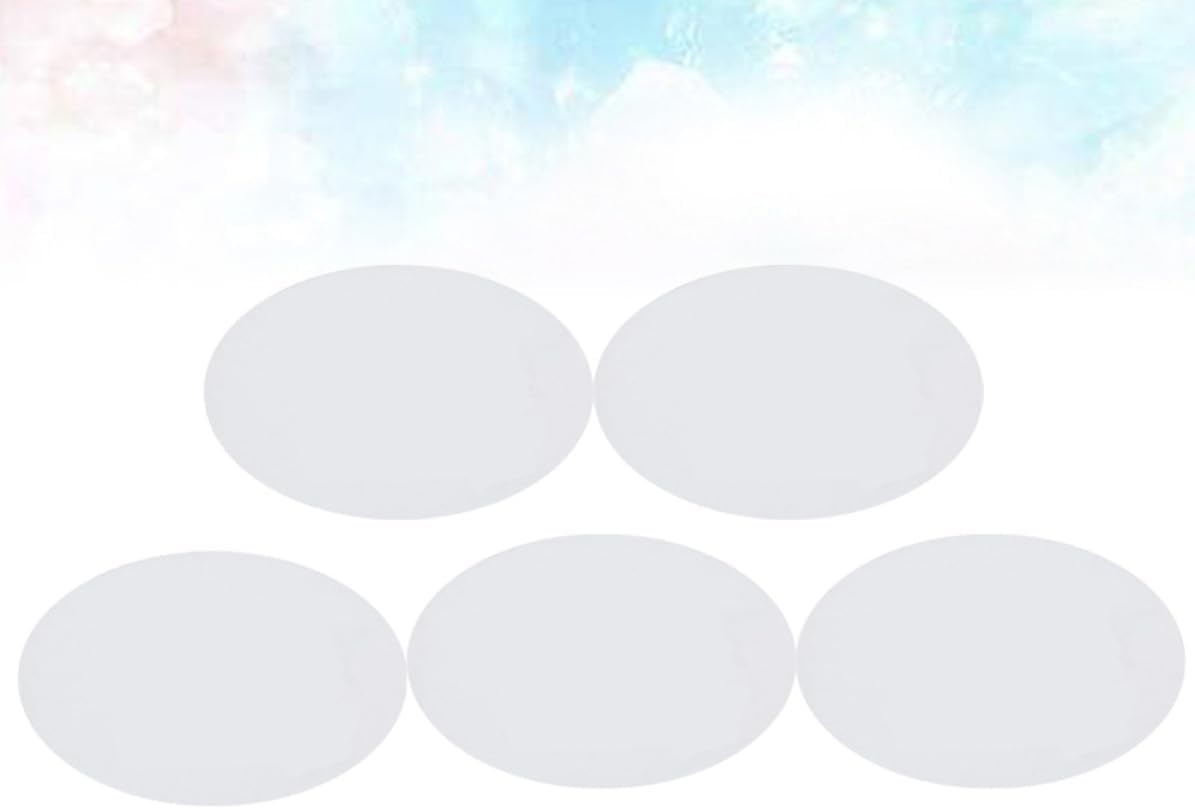 2 Pcs Oval Cotton Canvas Board for Oils, Acrylics, Tempera, Students