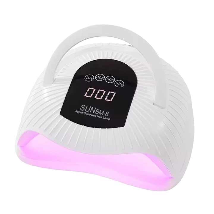 Red Square UV LED Nail Lamp, 300W UV Nail Dryer Light for Gel Nails with 72 Beads, Fast Curing Gel Polish Lamp Auto Sensor 4 Timer Setting, Nail Art Drying Tools for Fingernail and Toenail (BM-8)-image-34