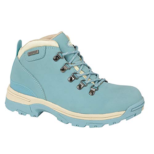 Northwest Territory Trek Womens Waterproof HikingWalking Boots Sky Blue 6 UK numeric6