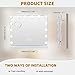 FENCHILIN Vanity Mirror with Lights Hollywood Lighted Makeup Mirror with 14 Dimmable LED Bulbs with 3 Colors Modes for Dressing Room & Bedroom(White)