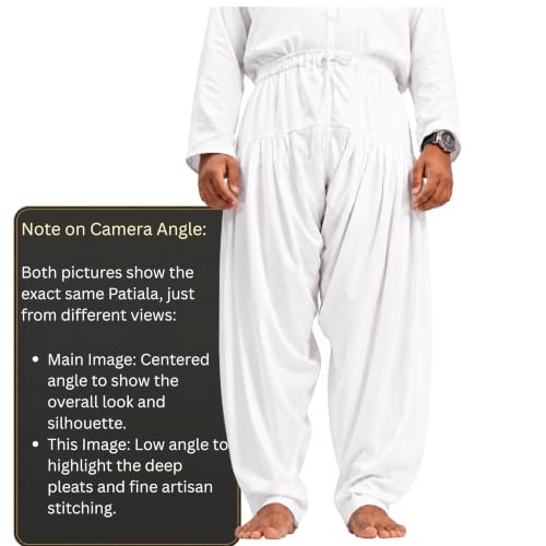 Image of Men's Premium Viscose Rayon Punjabi Patiala Salwar | Traditional Dhoti Style Pant for Men