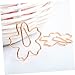 Uonlytech Rose Gold Bookmark Clips 20pcs Decorative Shape Paper Clips Memo Clamps for Office Supplies Cute and Stylish Design for Notebooks and Scrapbooking
