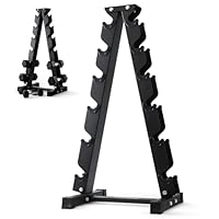 PhysKcal 6-Tier Kurzhantel Rack,Hantelablage für Kurzhanteln, Strapazierfähiger Stah, 300kg Belastbarkeit, Hantelständer Hantelablage