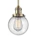 Innovations 201S-BB-G204-6 1 Light Mini Pendant, Brushed Brass