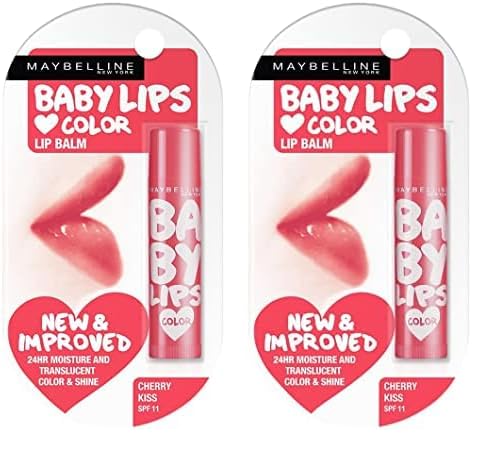 Maybelline New York Lip Balm, With SPF, Moisturises and Protects from the Sun, Pink Lolita & Baby Lips Cherry Kiss, Baby Lips, Pink Lolita, Cherry Kiss, 4g (Pack of 2)-image-24