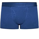 RODEOH Shift Short Packer Underwear for FTM | Secure Top-Loading Pocket | Mid-Rise | Stretchy Cotton Blend - Dark Blue