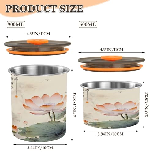 Bote para café ATTX acero inoxidable 500 ml hermético miniatura 2