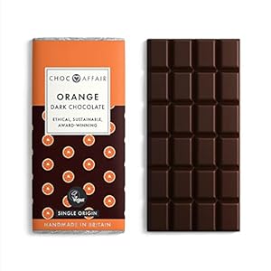 Choc Affair Oranje Infused Donkere Chocolade Bar 90g Vrij Rekupereerbare Verpakking