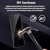 [2+2 Pack] Privacy Screen Protector for Google Pixel 9,Anti-Spy Tempered Glass Film, Fingerprint Recognition, 9H Hardness, Anti Scratch, Anti Fingerprint - Image 3