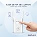 Rooxis WiFi Extender Signal Booster - AC1200 WiFi Booster & Repeater for Home | 10,000 Sq Ft Coverage, MU-MIMO, 1 Gigabit Ethernet Port | Internet Extender Range Booster, Dual Band, WPS Easy Setup