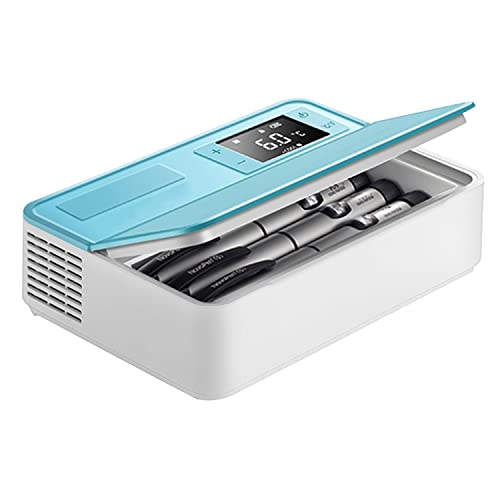 BWCKMTSC Insulin Cool Box Refrigerator USB Car Insulin Cooler Travel Refrigerator Portable Home Diabetic Fridge Camping Picnic Emergency Cooling Box 2-8℃