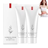 Crema para el contorno corporal y loción corporal elástica para mujeres y crema de masaje dirigida para cintura, abdomen y muslos | Un humectante hidratante para curvas más suaves y definidas (2PCS)