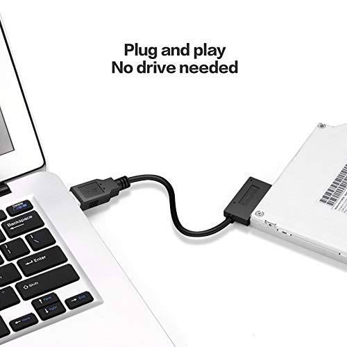 1 szt. USB 3.0 do 7 + 6 13Pin Slimline SATA adapter do laptopa CD DVD Rom napęd optyczny