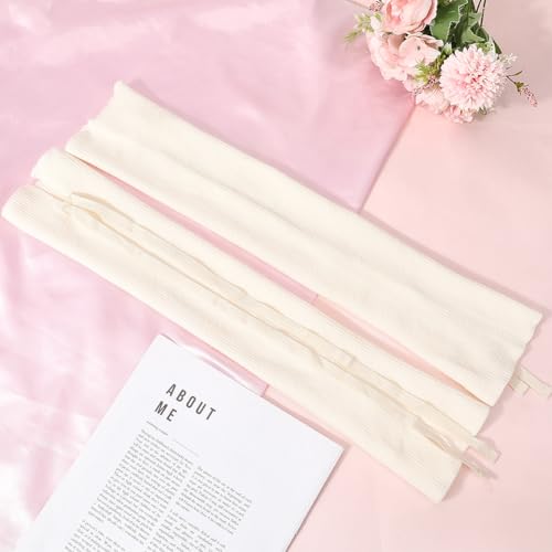 1 Pair White Cotton Loose Leg Warmers Vintage Bowknot Layered Long Socks Cute Polyester Ruffled Kawaii Jk Legs Sleeves for Women Lolita Party Festival Clothing Accessories Decoration Gifts3