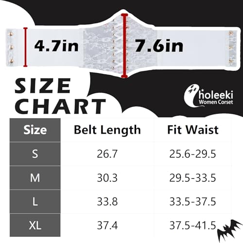 Women's Elastic Lace Corset Belt Wide Stretch Waist Corset for Women and Girls3