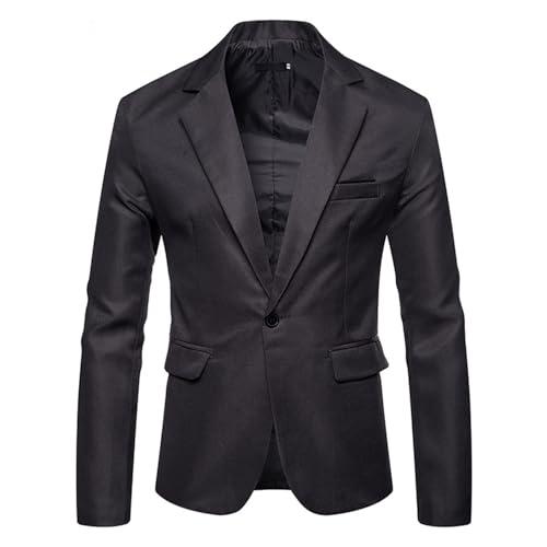 Mens Sport Coat and Blazers Business Casual Blazers for Men Oversized One Button Side Split Solid Color Suit Jacket2