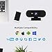 immagine 5HuaLights Webcam Full HD 1080P / 1536P - Videocamera per Computer Widescreen Streaming, Compatibile con Windows, Mac e Android (Medium)