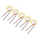 XYWHPGV 5 pezzi dischi piezoelettrici 20mm pickup acustico trasduttore microfono precablato trigger chitarra CBG(b1bef 57edc 7b25b 37402 1e2c9 b0cb7