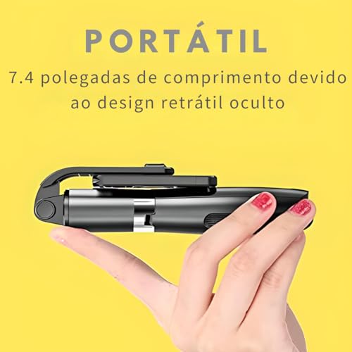 Bastão De Selfie Portátil Suporte De Tripé Para Celular Com Controle Remoto Sem Fio Extensível E Dob