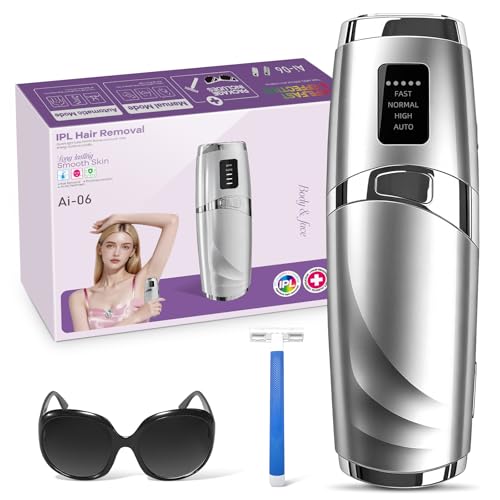 Mulbijeo Depiladora Laser con Función de Refrigeración, IPL Depiladora Luz Pulsada con 9 Niveles de Energía, 600-1200 NM Luz Roja, Depilacion Laser Casa para Mujer y Hombre, Bikini, Axilas, Cara