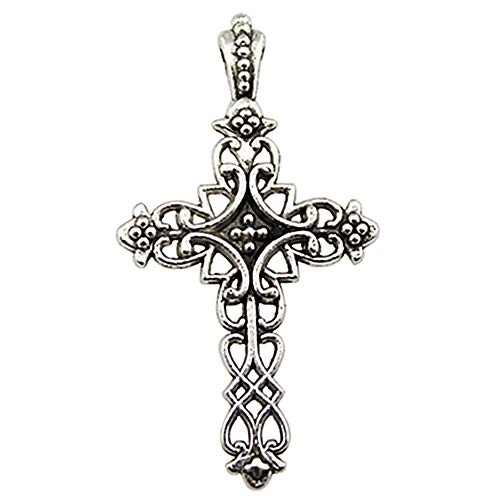 NEWME 30 unids 38x20mm cruz colgante de los encantos para la fabricación de joyas de bricolaje al por mayor artesanía hecha a mano pulsera collar llavero accesorios del bolso