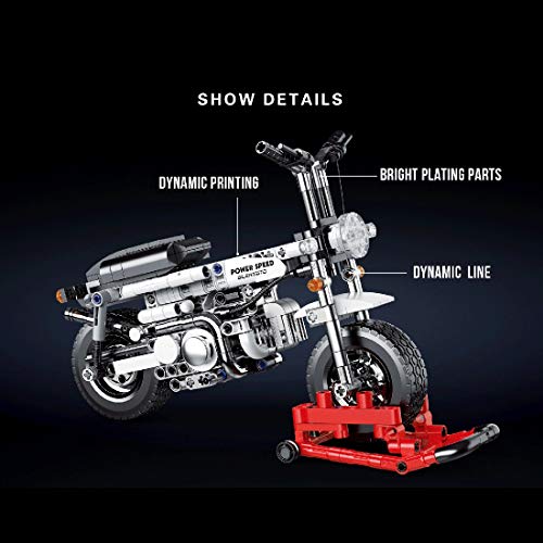 TRCS Technik Bausteine Motorrad Modell, Supermotorrad Konstruktionsspielzeug 441 Teile Klemmbausteine Kompatibel mit… – Bild 4