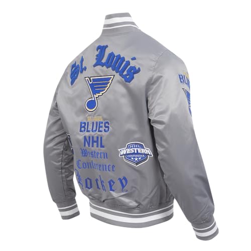 Image of Pro Standard Mens NHL Old English Satin Jacket