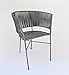 Set of 8 Hand-Woven Chairs Made of Blacksmithing Ideal for Garden, Terraces, Ideal for Home, Bar, Restaurant, Office, Hotel, Garden, Living Room, Cafe from Mexico handmade