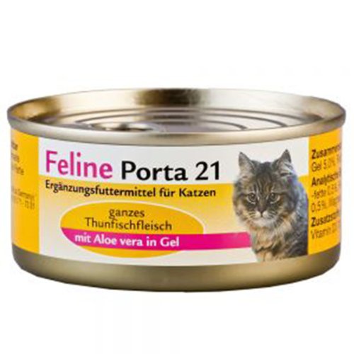 Feline Porta 21 | Ganzes Thunfischfleisch mit Aloe Vera |24 x 90 g
