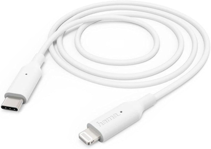 USB-C - Lightning Kablo, 1m, Beyaz