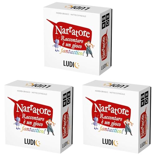 Ludic - Narratore - Raccontare è un Gioco Fantastico! | Gioco da Tavolo per Tutta la Famiglia, Giochi Di Società Per Adulti e Ragazzi per Allenare la Fantasia. Regalo Compleanno, Regalo Natale