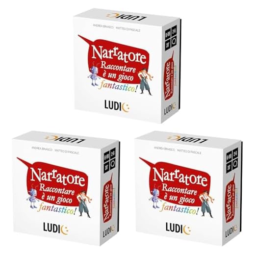 Ludic - Narratore - Raccontare è un Gioco Fantastico! | Gioco da Tavolo per Tutta la Famiglia, Giochi Di Società Per Adulti e Ragazzi per Allenare la Fantasia. Regalo Compleanno, Regalo Natale