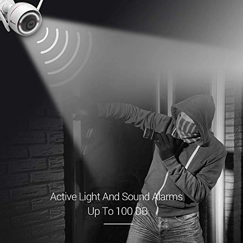 EZVIZ Outdoor Security Camera 1080P, Surveillance, Strobe Light