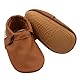 Baby Leder Krabbelschuhe Mit Gummisohle Lauflernschuhe Jungen Mädchen Draußen 12-18 Monate, Brown