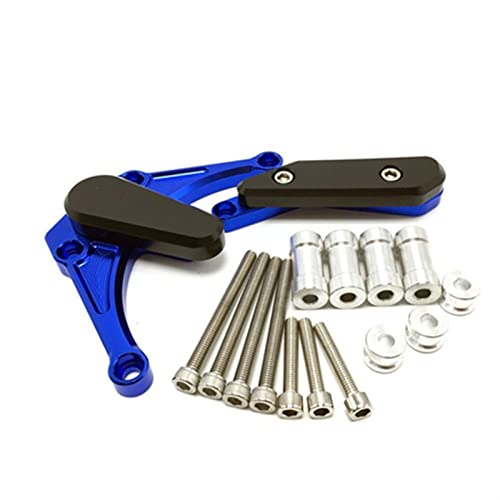 Protecteur Curseur Moto CNC Protection Chute Tampon Bleu Yamaha YZF R1 09-14