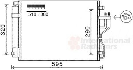 VAN WEZEL Condenseur (climatisation) 83005151