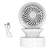 Hztyyier Wentylator biurkowy na USB do biurka, automatyczna głowica ssąca, wentylator elektryczny, cichy, osobisty wentylator na biurko, mini wentylator biurkowy, do domowego biura