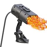 12 Volt Heater For Car 150W Fast Heating Cooling Fan Defogger & Defroster 360° Rotation Portable Car Heater That Plugs Into Cigarette Lighter Small Air Heat RED02