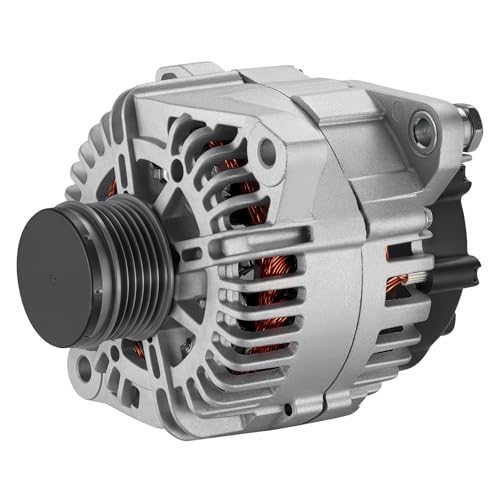 Image of BDFHYK Alternator 11493 Compatible with Hyundai Santa Fe Sonata 2.0L 2.4L l4 2010-2014,Compatible with Kia Optima Sorento 2011 2012 2013, Replace 11493N,373002G600,37300-2G600,AVA0161,TG11C089 | For Kia Optima 2.0L l4 2012-2013, Santa Fe 2.4L l4 2010-2012 12V 110A 6-Groove Pulley Clockwise, OE 373002G600, AVA0161