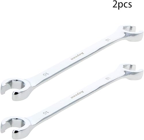 Miniatura 4 de Utoolmart Llave de tuerca acampanada, 0.630 in x 0.709 in métrica doble extremo abierto, 2 unidades