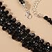 Bethynas Vintage Black Crystal Choker Necklace Braided Wide Collar Necklace Sexy Diamond-cut Crystal Necklace Prom Party Festival Accessories for Women (Black 1)