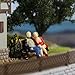 O Scale People and Bench for Model Railroad Diorama Architectural Model (1)