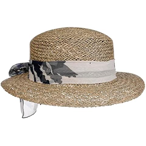 Lierys Sombrero Seagrass con Banda de Tela Mujer Cover