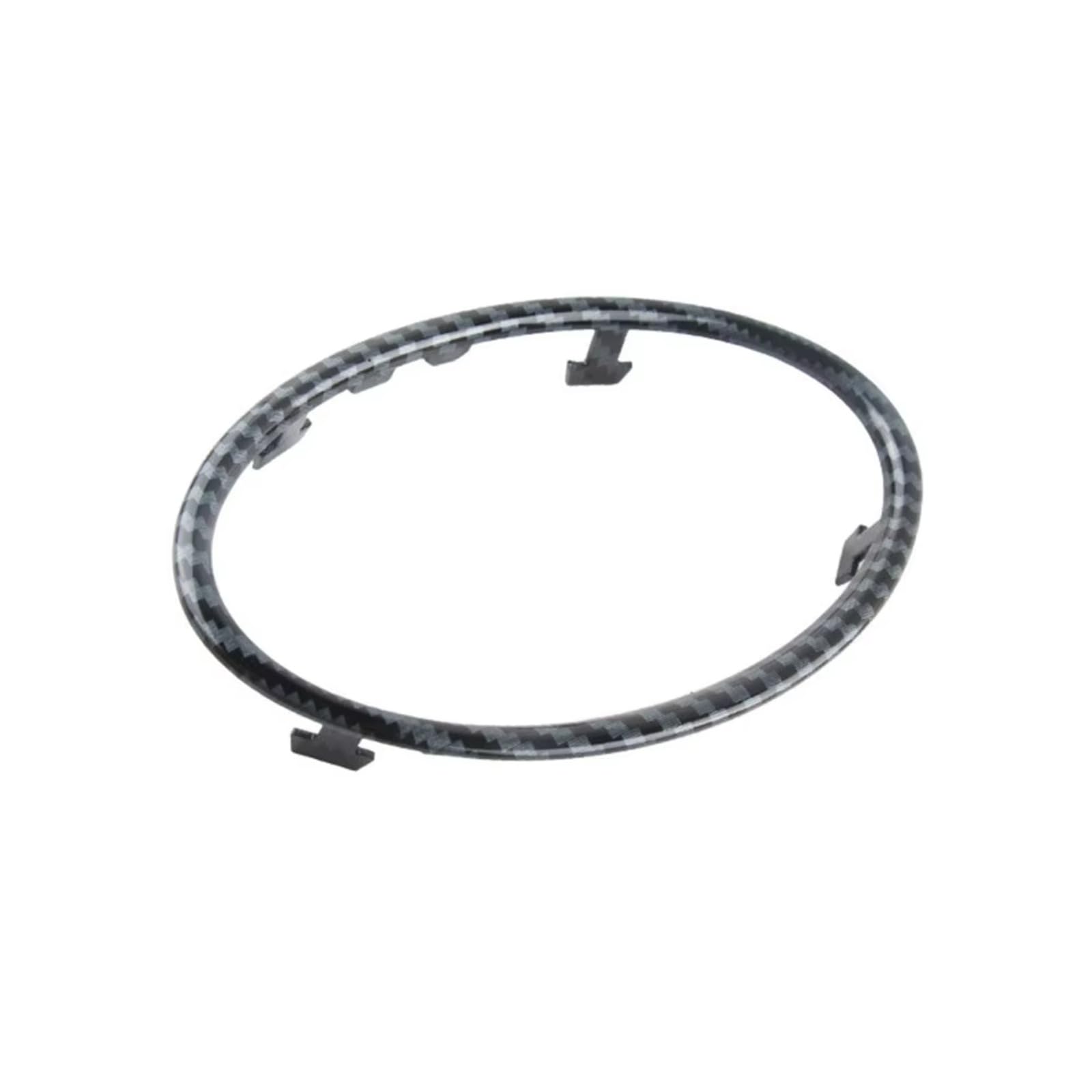 Car Interior Moulding Trim for Focus 2 for MK2 2005-2013 Auto Accessories Car Air Conditioning Trim Outlet Decoration Circle Ring Sticker(Carbon Fiber)