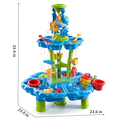 image for TEMI Water Table for Kids 3-5, Toddler Water Table, Outdoor Toys Kids 